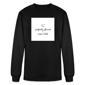 Perfectly Flawed ~ Moon Child  - Men's Long Sleeve T-Shirt - black - Front