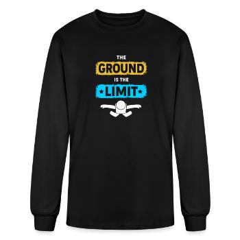 Parachute Skydive Skydiver - Men's Long Sleeve T-Shirt - black - Front