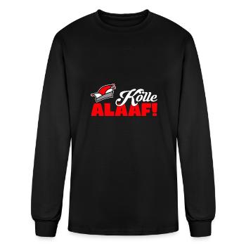 Carnaval Cologne Jeck in heart Kölle Alaaf Kölsch - T-shirt à manches longues Homme - noir - Devant