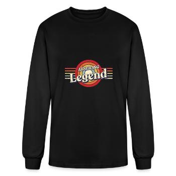 Abseiling Legend Rappelling Funny Abseiler Humor S - Men's Long Sleeve T-Shirt - black - Front
