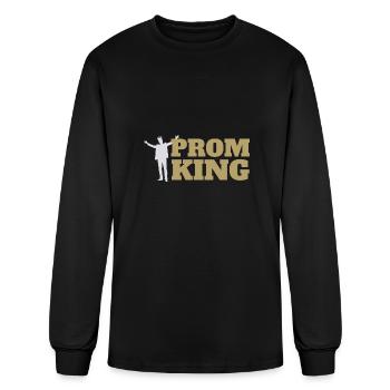 prom king - Men's Long Sleeve T-Shirt - black - Front