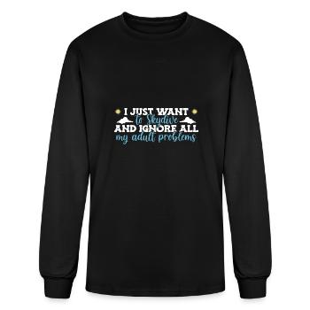 Skydiving Skydive Skydiver - Men's Long Sleeve T-Shirt - black - Front