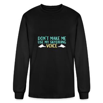 Skydiving Skydive Skydiver - Men's Long Sleeve T-Shirt - black - Front