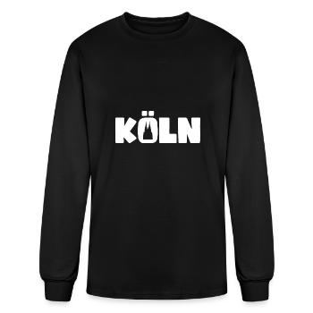 Carnaval Cologne Jeck in heart Kölle Alaaf Kölsch - T-shirt à manches longues Homme - noir - Devant