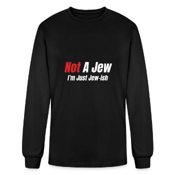 Not A Jew I'm Just Jew-ish Hanukkah Hashana - Men's Long Sleeve T-Shirt - black - Front