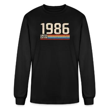 1986 Limited Edition  - Men's Long Sleeve T-Shirt - black - Front