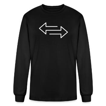 Arrows - Men's Long Sleeve T-Shirt - black - Front