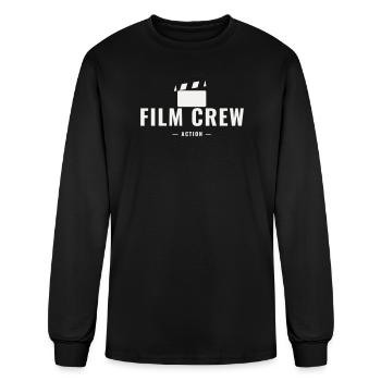 Film Crew - Matching Group Team Squad Member - Men's Long Sleeve T-Shirt - black - Front