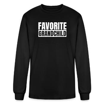 Favorite Grandchild - Men's Long Sleeve T-Shirt - black - Front