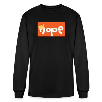Nope  - Men's Long Sleeve T-Shirt - black - Front