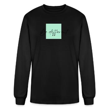 be different - Men's Long Sleeve T-Shirt - black - Front