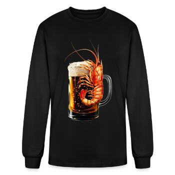 Shrimp - Men's Long Sleeve T-Shirt - black - Front