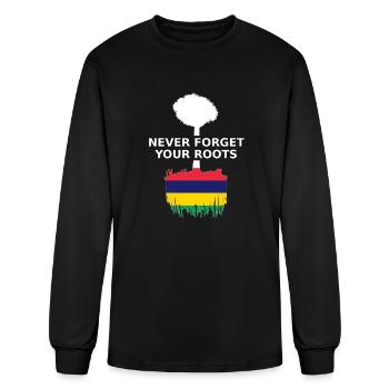Mauritius Never Forget Your Roots - Men's Long Sleeve T-Shirt - black - Front