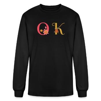 Ok - Men's Long Sleeve T-Shirt - black - Front