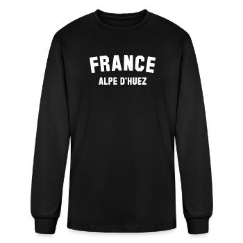 ALPE DHUEZ France - Men's Long Sleeve T-Shirt - black - Front