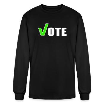 VOTE - Men's Long Sleeve T-Shirt - black - Front