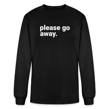 Please Go Away - Men's Long Sleeve T-Shirt - black - Front