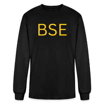 Jaune BSE - T-shirt à manches longues Homme - noir - Devant