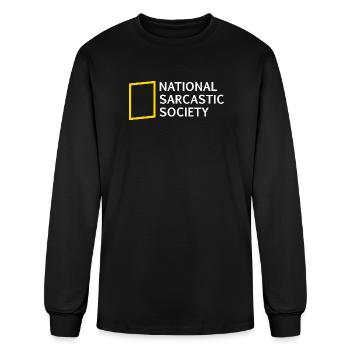 National Sarcastic Society - Men's Long Sleeve T-Shirt - black - Front