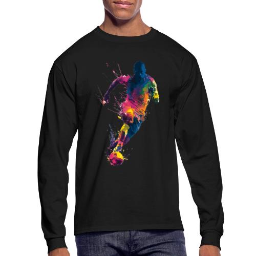 Soccer: Kick of Colors - Men's Long Sleeve T-Shirt