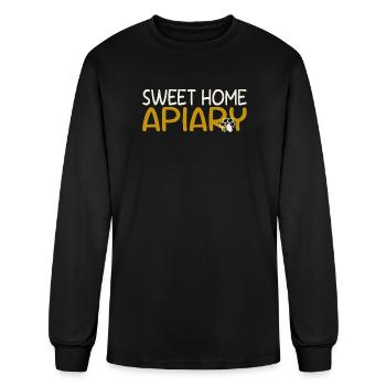 Sweet Home Apiary Vintage T-Shirt (White Edition) - Men's Long Sleeve T-Shirt - black - Front