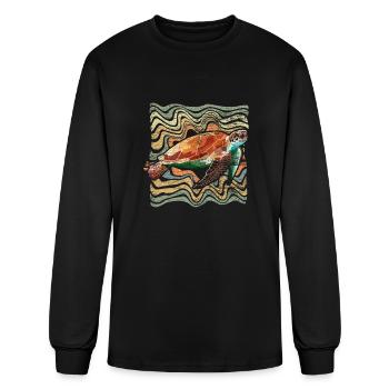 Turtle - Men's Long Sleeve T-Shirt - black - Front