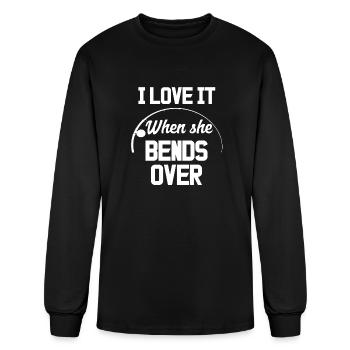 Fishing Fish - Men's Long Sleeve T-Shirt - black - Front