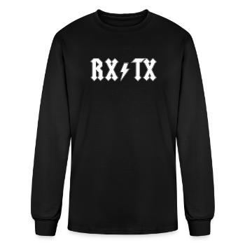 Funny Engineer Electronics Network Telecom IT - Men's Long Sleeve T-Shirt - black - Front