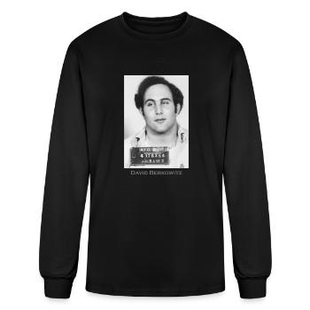 David Berkowitz Serial Killer Mugshot - Men's Long Sleeve T-Shirt - black - Front