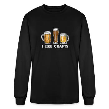 I Like Crafts Beer Craftbeer Alcohol Gift - Men's Long Sleeve T-Shirt - black - Front