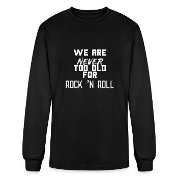 Rock and Roll - Men's Long Sleeve T-Shirt - black - Front