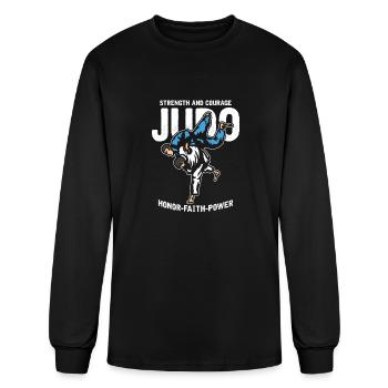 Judo - Men's Long Sleeve T-Shirt - black - Front