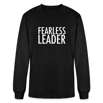Fearless Leader - Men's Long Sleeve T-Shirt - black - Front