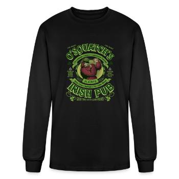 O'Squatch's Irish Pub - Men's Long Sleeve T-Shirt - black - Front
