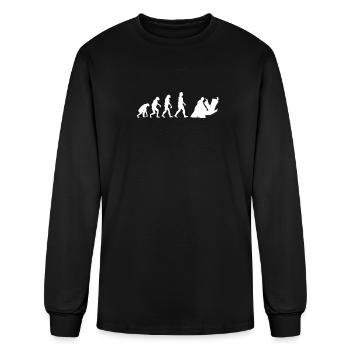 Aikido Evolution - Men's Long Sleeve T-Shirt - black - Front