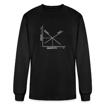 Capitalist Conservative Investor Economics Social - Men's Long Sleeve T-Shirt - black - Front