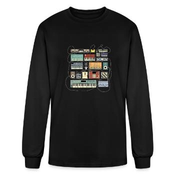 Music Producer Beatmaker Electronic musician dj - Men's Long Sleeve T-Shirt - black - Front