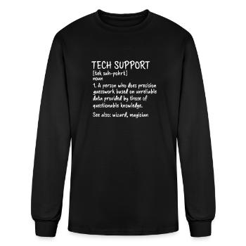 Tech Support Definition - Men's Long Sleeve T-Shirt - black - Front