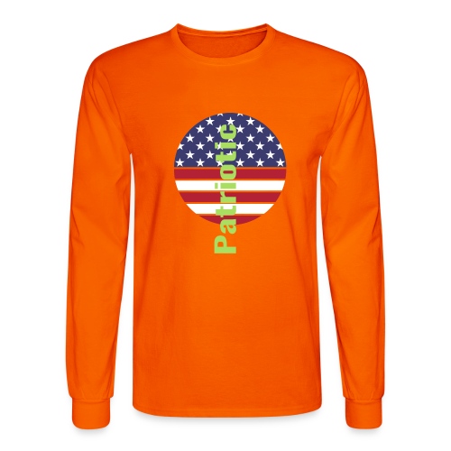 Amerincan patriotic flag - Men's Long Sleeve T-Shirt