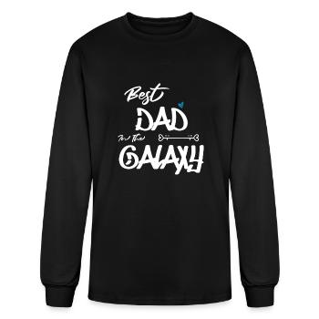 Best Dad In The Galaxy - Men's Long Sleeve T-Shirt - black - Front
