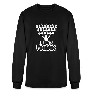 Conductor Choir Singer Music Orchestra - Men's Long Sleeve T-Shirt - black - Front