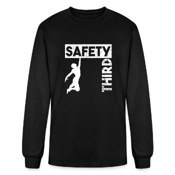 safety Third - Men's Long Sleeve T-Shirt - black - Front