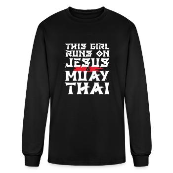 Muay Thai - Men's Long Sleeve T-Shirt - black - Front