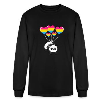 Panda Pan Pride - Men's Long Sleeve T-Shirt - black - Front