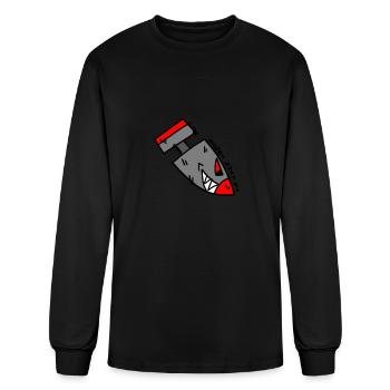 Shark Bomb - Men's Long Sleeve T-Shirt - black - Front