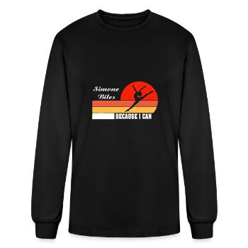 Biles Gymnastics Simone Classic G.O.A.T - Men's Long Sleeve T-Shirt - black - Front