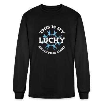 Skydiving Skydive Skydiver - Men's Long Sleeve T-Shirt - black - Front