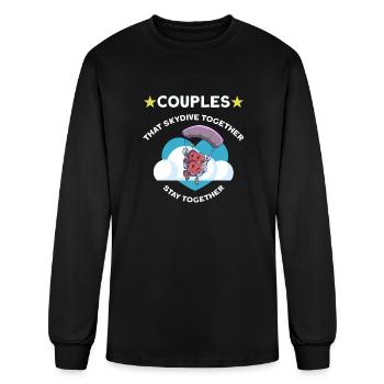 Skydiving Skydive Skydiver - Men's Long Sleeve T-Shirt - black - Front