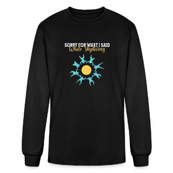 Skydiving Skydive Skydiver - Men's Long Sleeve T-Shirt - black - Front
