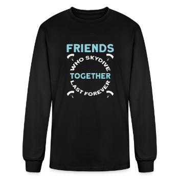 Skydiving Skydive Skydiver - Men's Long Sleeve T-Shirt - black - Front